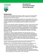 Standards for forest stewardship plans & renewals