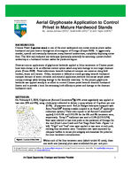 Aerial glyphosate application to control privet in mature hardwood stands [Aug. 2010]
