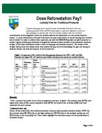 Does reforestation pay? : loblolly pine for traditional products