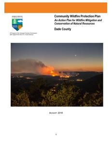 Community wildfire protection plan, Dade County: an action plan for wildfire mitigation and conservation of natural resources