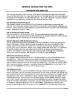Georgia Council for the Arts: programs and services [1994]