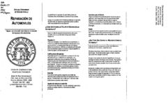 Guia del consumidor de Georgia para la reparacion de automoviles: hagase un consumidor mas eficaz en el mercado de reparacion de automoviles [2001]