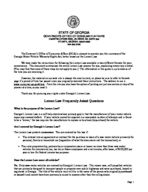 Summary of the Georgia Motor Vehicle Warranty Rights Act [Lemon Law packet] [2009]