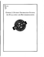 Georgia's Student Information System: an evaluation and recommendations