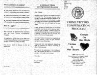 Crime Victims Compensation Program : Georgia on our minds, victims in our hearts