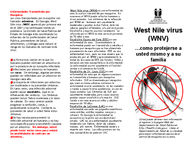 West Nile virus (wnv)...como protejerse a usted mismo y a su familia [2012]
