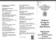 Medicare savings for qualified beneficiaries : help in paying Medicare out-of-pocket expenses for some low-income persons