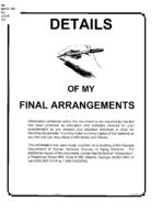 Details of my final arrangements [Aug. 2009]