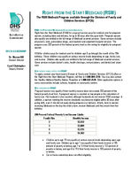 Right from the Start Medicaid (RSM) : the RSM Medicaid Program available through the Division of Family and Children Services (DFCS)
