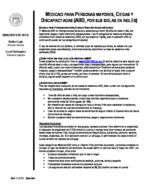Medicaid para personas mayores, ciegas y discapacitadas (ABD, por sus siglas en ingl&eacute;s)