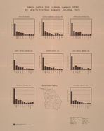 Death rates for leading cancer sites by health systems agency, Georgia, 1976 [1976]
