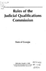 Rules of the Judicial Qualifications Commission
