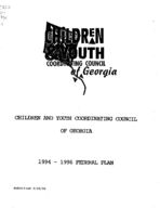 Children and Youth Coordinating Council of Georgia 1994-1996 federal plan