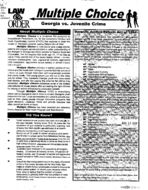 Multiple choice: Georgia vs. juvenile crime [Apr. 1999]