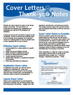 Cover letters and thank-you notes [Sept. 2007]