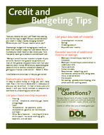 Credit and budgeting tips