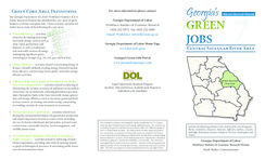 Georgia's green jobs : service delivery region 7 : central Savannah River area