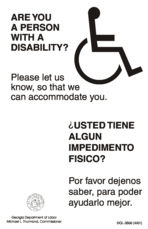 Are you a person with a disability? [Apr. 2001]