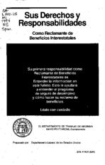 Sus derechos y responsabilidades como reclamante de beneficios interestatales [Aug. 1994]
