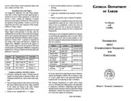 Information about unemployment insurance for employers : tax report and liability