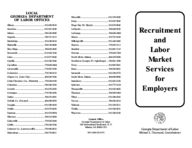 Recruitment and labor market services for employers