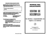 Manual del solicitante: seguro de desempleo, sus derechos y responsabilidades con respecto a los beneficios [Dec. 2007]