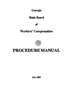 Procedure manual