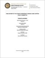 Final report of the Senate Emergency Cardiac Care Centers Study Committee