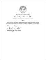 The final report of the Georgia House of Representatives Study Committee on Elementary and Secondary School Nurtrition Programs