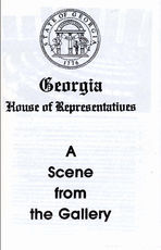 Georgia House of Representatives: a scene from the gallery [1986]