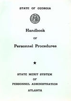 Handbook of personnel procedures: State Merit System of Personnel Administration [1960]
