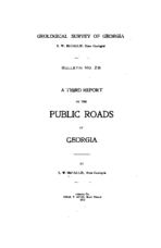 A third report on the public roads of Georgia