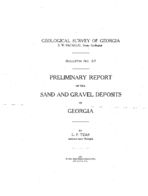 Preliminary report on the sand and gravel deposits of Georgia