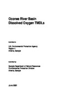 Oconee River basin dissolved oxygen TMDLs
