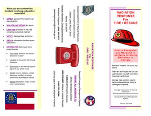 Radiation response for fire, rescue