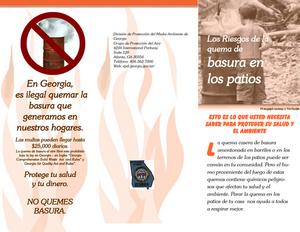 Los riesgos de la quema de basura en los patios: esto es lo que usted necesita saber para proteger su salud y el ambiente