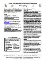 Guide to fishing McDuffie public fishing area