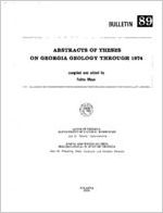 Abstracts of theses on Georgia geology through 1974