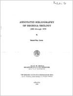 Annotated bibliography of Georgia geology 1965 through 1970