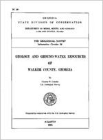 Geology and ground-water resources of Walker County, Georgia