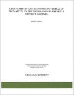 Geochemistry and economic potential of pegmatites in the Thomaston-Barnesville District, Georgia