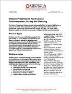 Historic preservation fund grants : predevelopment, survey and planning