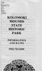 Kolomoki Mounds State Historic Park, information and rates