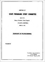 Meeting of State Programs Study Committee held in the House Chamber, State Capitol, Atlanta, Georgia, March 16, 1955: transcript of the proceedings, volume III [Mar. 16, 1955]