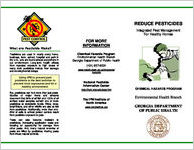 Reduce pesticides : integtrated pest management for healthy homes