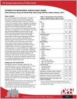 Georgia HIV behavioral surveillance (GHBS) : data summary : survey of people who inject drugs (PWID) in Metro Atlanta, 2015