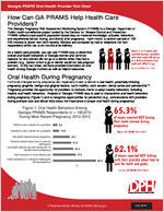 Georgia PRAMS oral health provider fact sheet [July 2016]