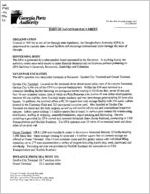 Port of Savannah fact sheet