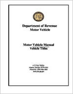 Motor vehicle manual : vehicle titles