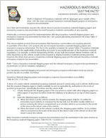 Hazardous materials "just the facts" : hazardous material shipping documents